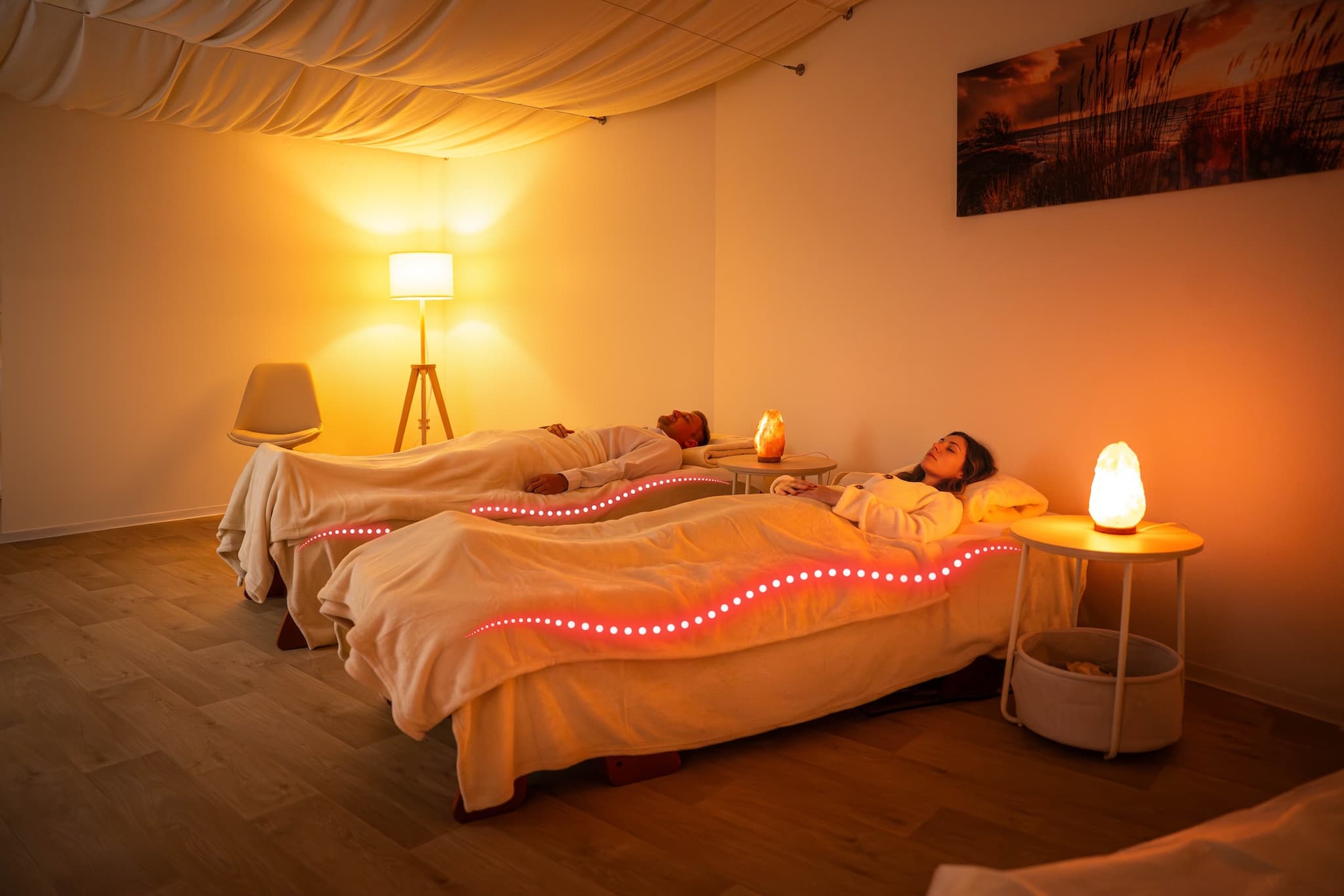 Jade-Massageliege Detailansicht